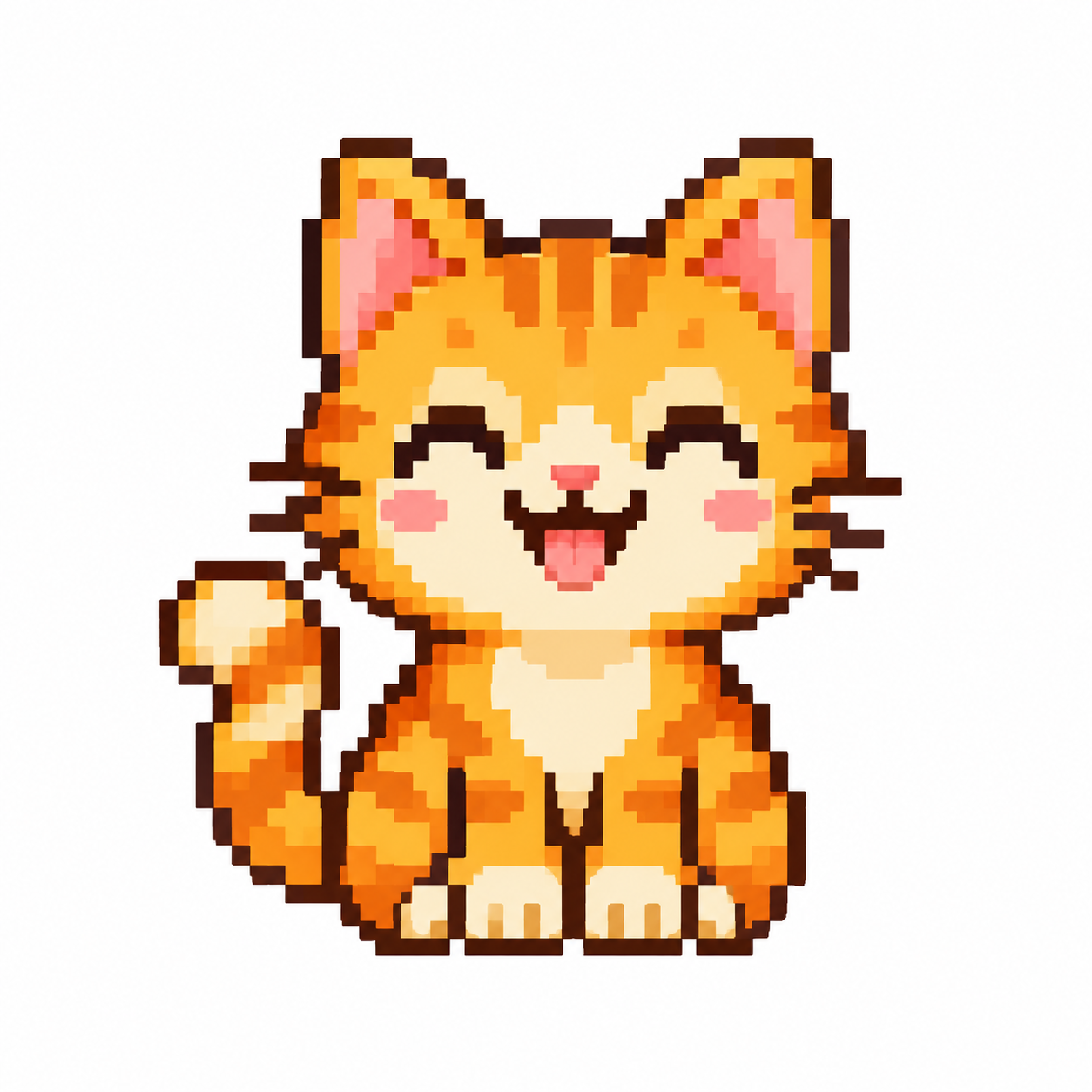 Mochi the pixel cat